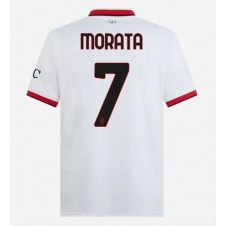 AC Milan Alvaro Morata #7 Bortatröja 2024-25 Korta ärmar